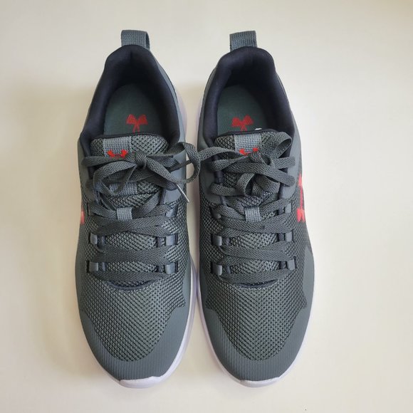 Under Armour Gray Essential Sports Style Shoe with Red Logo Men\'s Sizes main image 5